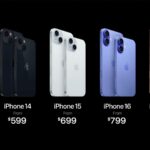 This is the new iPhone lineup following iPhone 16 launch