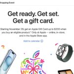 Apple Store’s Black Friday shopping event will get you a $200 gift card