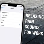 Turn on gentle rain and ocean sounds while you work