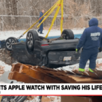 Apple Watch saves man after crash plunges car into pool