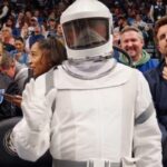 Suited ‘Silo’ character attends NBA game ahead of season 2 finale on Apple TV+