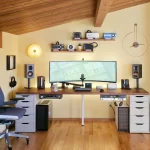 5-computer workstation boasts gargantuan 57-inch display [Setups]